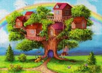 Treehouses Puzzel 1000 Stukjes - thumbnail
