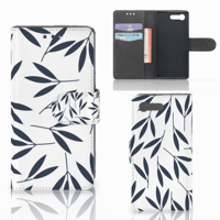 Sony Xperia X Compact Hoesje Leaves Blue - thumbnail