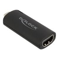 DeLOCK hdmi video capture stick usb-c adapter (zwart) - thumbnail