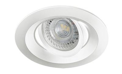 Ronde Armatuur Wit 50 mm - Colie - Kantelbaar Ronde Armatuur Wit 50 mm - Colie - Kantelbaar