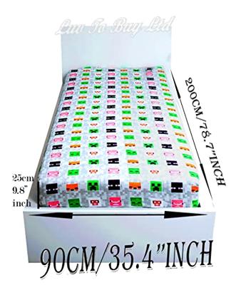 Minecraft Hoeslaken Adventure - 90 x200 cm - Katoen