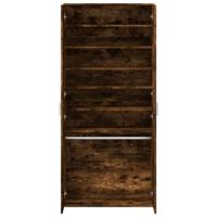 Schoenenkast 80x39x178 cm bewerkt hout gerookt eikenkleurig - thumbnail