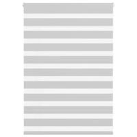 VidaXL Zebra rolgordijn 95x100 cm stofbreedte 90,9 cm lichtgrijs - thumbnail