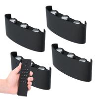 4x Tulsa LED Wandlamp - Dimbaar - Zwart - 6 Watt 280 lumen - 3000K warm wit - IP54 waterdicht - Up & Down light - Incl. dimmer met afstandsbediening - thumbnail