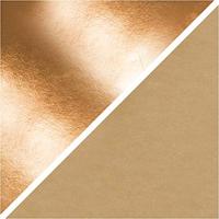 Creativ Company Faux leather papier, b: 49 cm, unikleurig,met folie, 350 gr, roze goud, 1 m/ 1 rol - thumbnail
