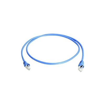 Telegärtner 100008265 RJ45 Netwerkkabel, patchkabel CAT 6A S/FTP 2.00 m Blauw Vlambestendig, Snagless, Pair afscherming, Afgeschermd (dubbel), Halogeenvrij, UL