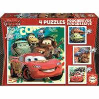 Puzzel Educa Cars (4 Stuks) - thumbnail