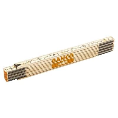 Bahco houten duimstok 2 meter metrisch