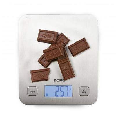 DOMO DO9239W - Elektronische culinaire weegschaal - Tarra - Autostop - Tot 1 gram - Roestvrijstalen weegpan