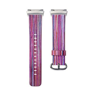 By Qubix - Compatible met Fitbit Ionic TPU bandje - Fuschia/Paars - Compatible fitbit bandje