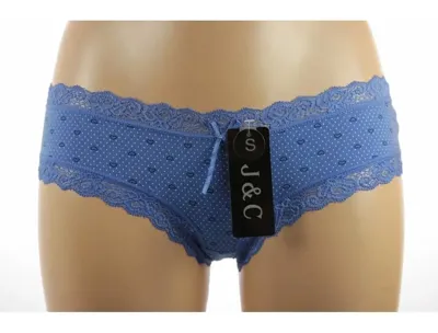 J&C string / hipster katoen Spikkel - S - Blauw - S - S - S - S - S - S - S - S