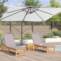 VidaXL Parasol zand 351 x 250 x 260 cm polyester en aluminium - thumbnail