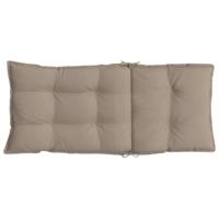 VidaXL Stoelkussens 6 st hoge rug oxford stof taupe - thumbnail