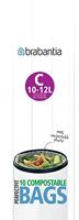 Brabantia PerfectFit Afvalzak Code C 10-12L 10 Stuks - thumbnail
