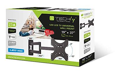 Techly ICA-LCD 2903 37 Zwart flat panel muur steun