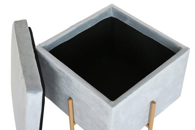 Voetensteun DKD Home Decor Grijs Metaal Polyester (45 x 45 x 45 cm) Voetensteun DKD Home Decor Grijs Metaal Polyester (45 x 45 x 45 cm)