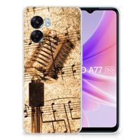 OPPO A77 | A57 5G | Siliconen hoesje | met foto Bladmuziek - thumbnail