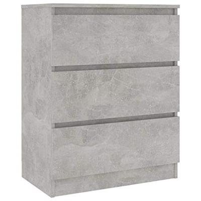 vidaXL Dressoir 60x33,5x76 cm spaanplaat betongrijs