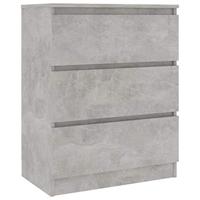 vidaXL Dressoir 60x33,5x76 cm spaanplaat betongrijs - thumbnail