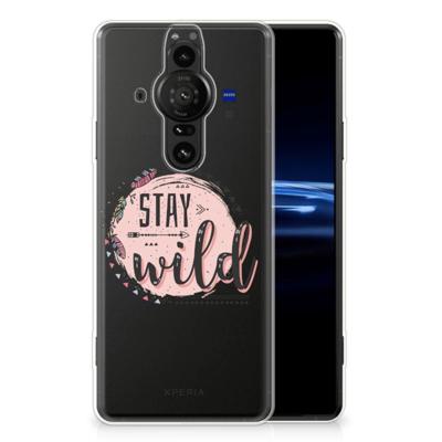 Sony Xperia Pro-I Telefoonhoesje met Naam Boho Stay Wild Sony Xperia Pro-I Telefoonhoesje met Naam Boho Stay Wild