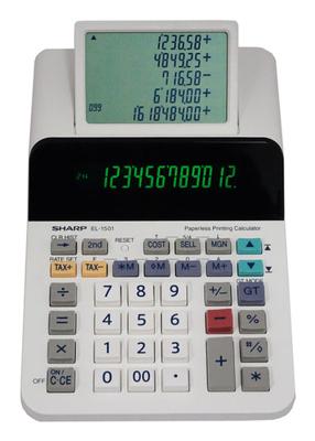Sharp EL-1501 calculator Desktop Rekenmachine met printer Meerkleurig, Wit