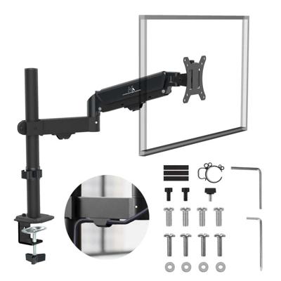 Maclean monitorsteun, gasveer, 17"-32", 10kg, zwart, MC-135