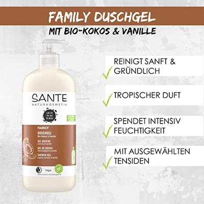 Sante Family showergel coconut & vanilla bio 950 Milliliter