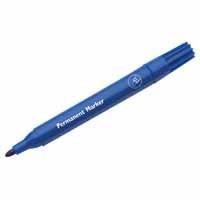 Q-CONNECT permanente marker, 2-3 mm, ronde punt, blauw