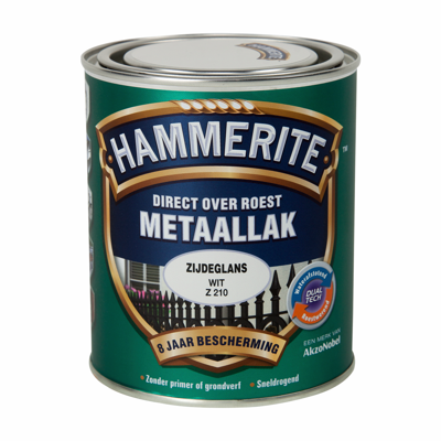 Hammerite Metaallak Zijdeglans | Wit | Z210 | 750ml - 5093746 Hammerite Metaallak Zijdeglans | Wit | Z210 | 750ml - 5093746