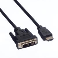VALUE Monitorkabel DVI (18+1) / HDMI M/M, zwart, 1,5 m - thumbnail