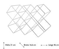 ECHTWERK Keukenaccessoires (Wijnrek voor 8 flessen, RVS) - thumbnail