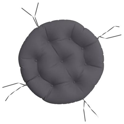 VidaXL Zitkussen rond ø 60 x11 cm oxford stof antracietkleurig