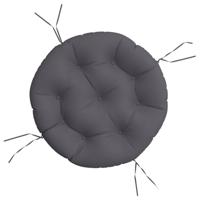 VidaXL Zitkussen rond ø 60 x11 cm oxford stof antracietkleurig - thumbnail