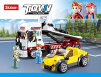 Sluban Auto Ambulance bouwstenen set - thumbnail