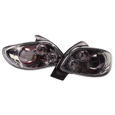 Set Achterlichten passend voor Peugeot 206 excl. CC/SW - Chroom DLPER13
