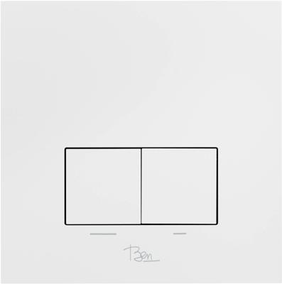 Ben Nemano bedieningspaneel mat wit aluminium voor Ben BPF en BPSF