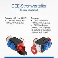 AS Schwabe MIXO DONAU 60522 CEE-adapter 16 A 400 V 1 stuk(s) - thumbnail