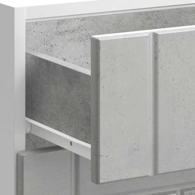 Keuken onderkast Lucca bewerkt hout betongrijs