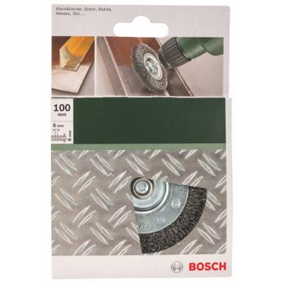 Bosch Accessories Schijfborstels voor boormachines - gegolfde draad, 100 mm diameter = 100 mm Schacht-Ø 6 mm 2609256532 1 stuk(s) - thumbnail