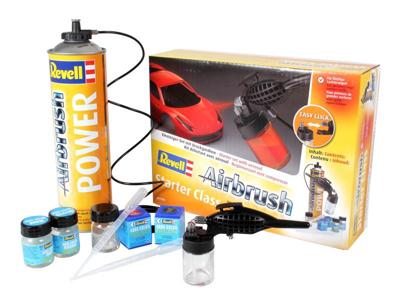 Revell Starter Class 39196 Airbrushset voor beginners Met drijfgasfles Single action Revell Starter Class 39196 Airbrushset voor beginners Met drijfgasfles Single action