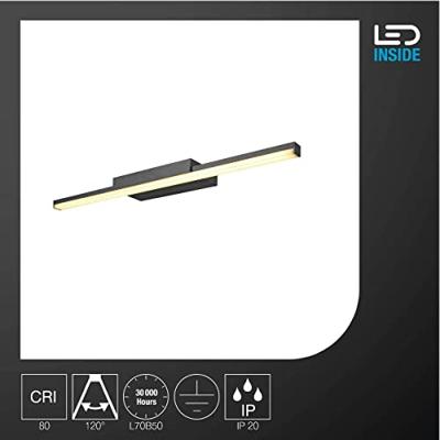 SLV Led spiegel verlichtingGlenos II zwart - 1003506