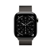 Apple Watch Series 11 GPS + Cellular - 46 mm - Slate Titanium kast - Slate Milanese Loop band - S/M - thumbnail