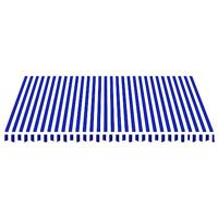 Vervangingsdoek voor luifel 4,5x3,5 m blauw en wit - thumbnail