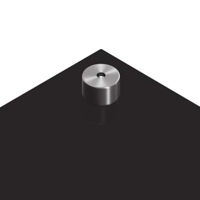 VidaXL Keuken achterwand 2 pcs zwart 70 x 50 cm gehard glas