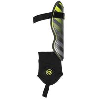 Stanno 482121 Liga IV Shin Guards - Black-Neon Yellow - L - thumbnail