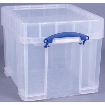 Really Useful Box 35 liter XL, transparant, per stuk verpakt in karton Really Useful Box 35 liter XL, transparant, per stuk verpakt in karton