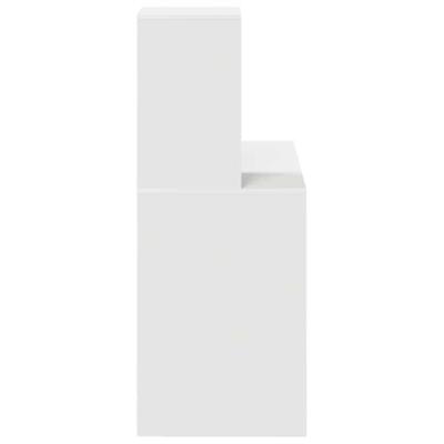 Bureau met plank met opslag Wit 102 x 50 x 124 cm Bewerkt hout