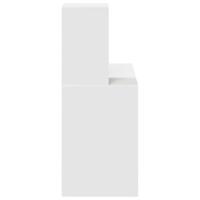 Bureau met plank met opslag Wit 102 x 50 x 124 cm Bewerkt hout - thumbnail