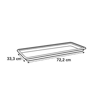 Bloempot schaal Elho Green Basic XXL Zwart Plastic 72,2 cm