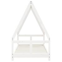 Kinderbedframe 80x160 cm massief grenenhout wit - thumbnail